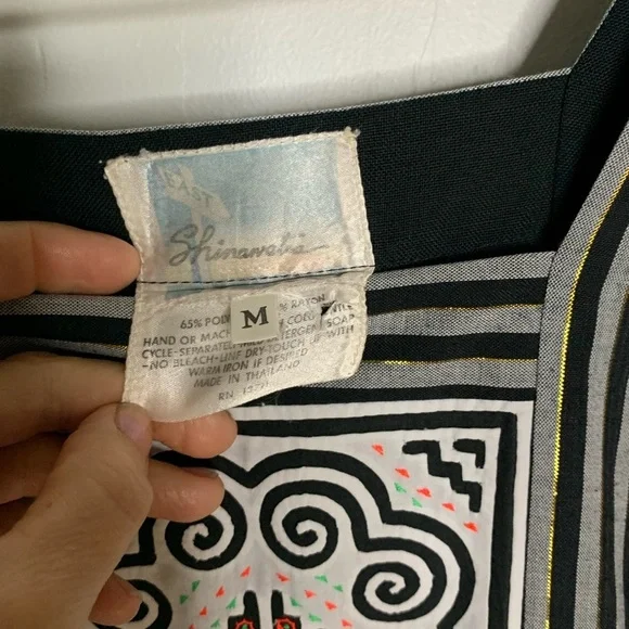 Vintage Square Neck Tie Side Boho Dress - Picture 5 of 15